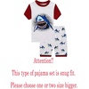 image:imageFamily Feeling Shark Little Boys Short Sleeve Summer Pjs Pajamas 100 Cotton Sleepwear Size 7