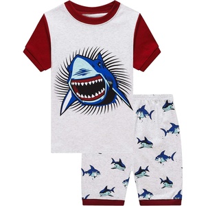 image:imageFamily Feeling Shark Little Boys Short Sleeve Summer Pjs Pajamas 100 Cotton Sleepwear Size 7